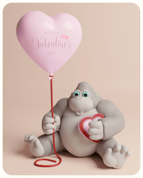 A GORILLAMATION Valentines