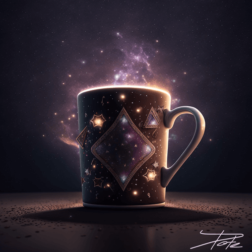 Coffee and Space Card Theme