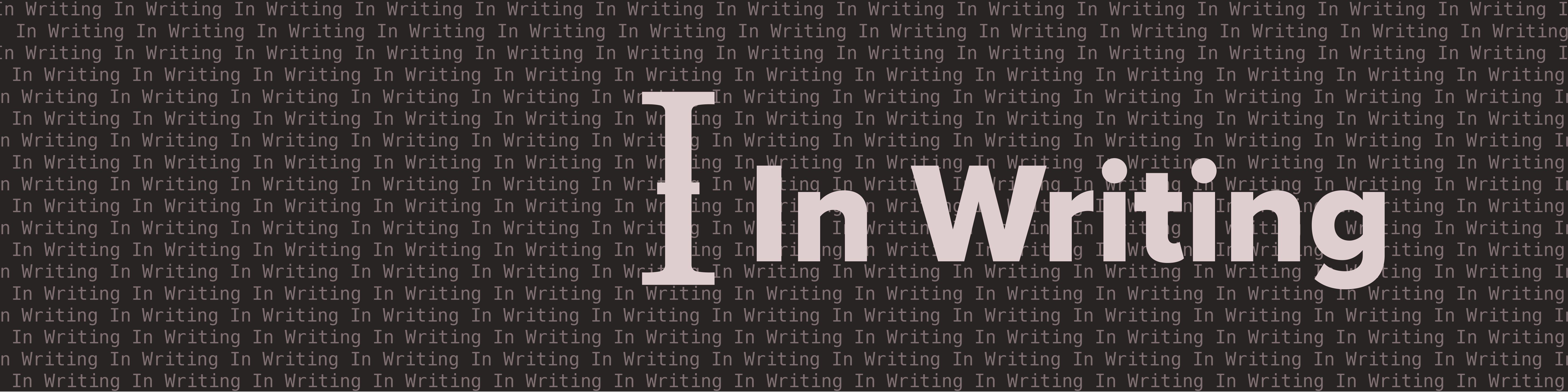In Writing Text NFTs