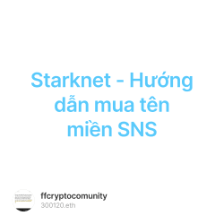 Starknet - Hướng dẫn mua tên miền SNS collection image