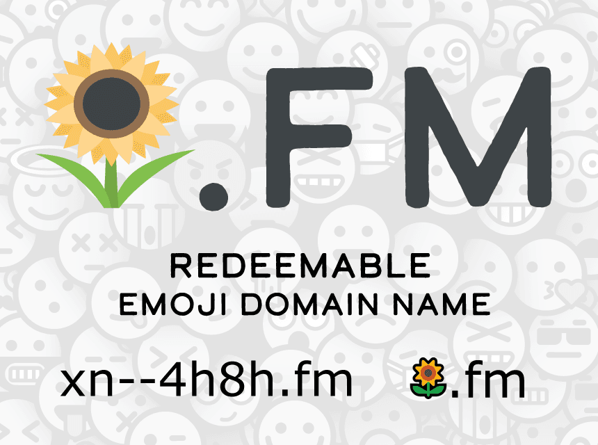 🌻.FM Redeemable Emoji Domain Name