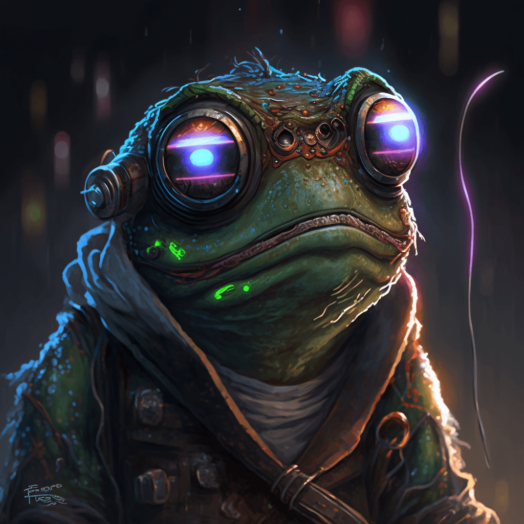 Cyberpunk Pepe Frog #1 - PFP Cyberpunk Pepe Frog | OpenSea