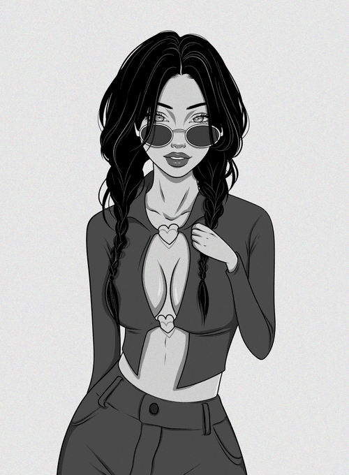 Achromatic Babe #20