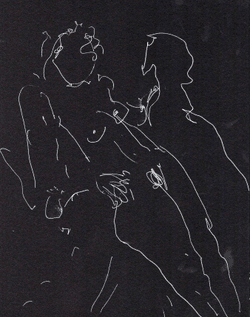 Figure line drawing collection image