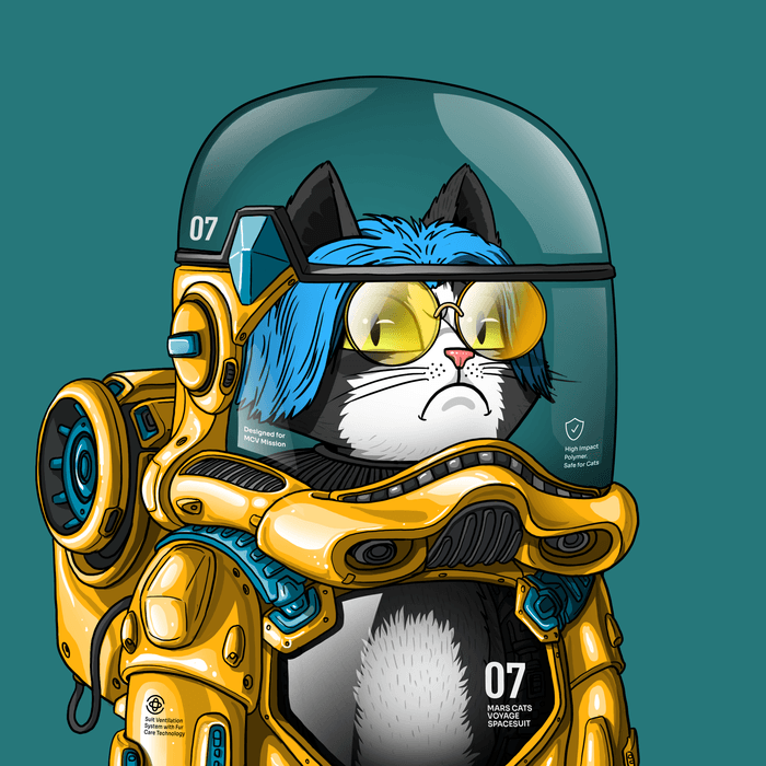 Mars Cat in Spacesuit #1675