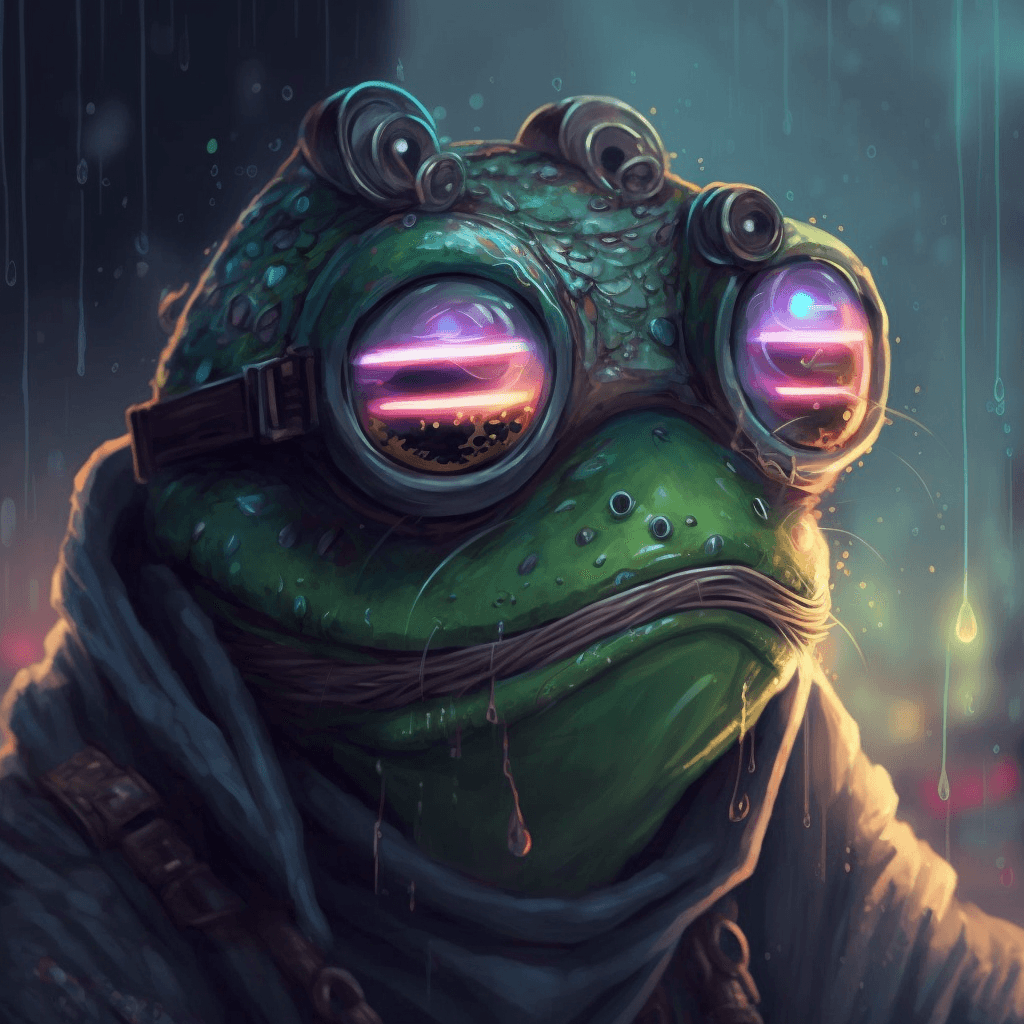 Cyberpunk Pepe Frog #2 - PFP Cyberpunk Pepe Frog | OpenSea