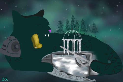 I'll tell you my story. - Robot Cat Mountain #9