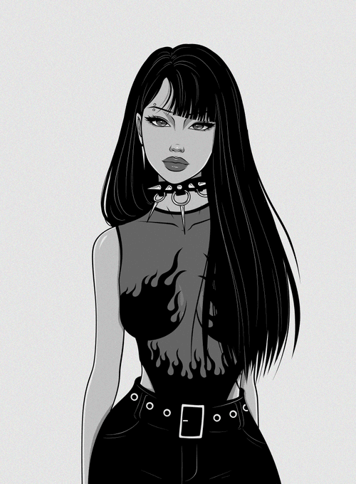 Achromatic Babe #21