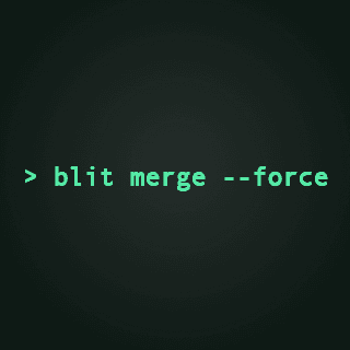 blit merge --force