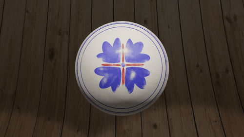 Earthenware - "China" #1 (Leaves Pinwheel)
