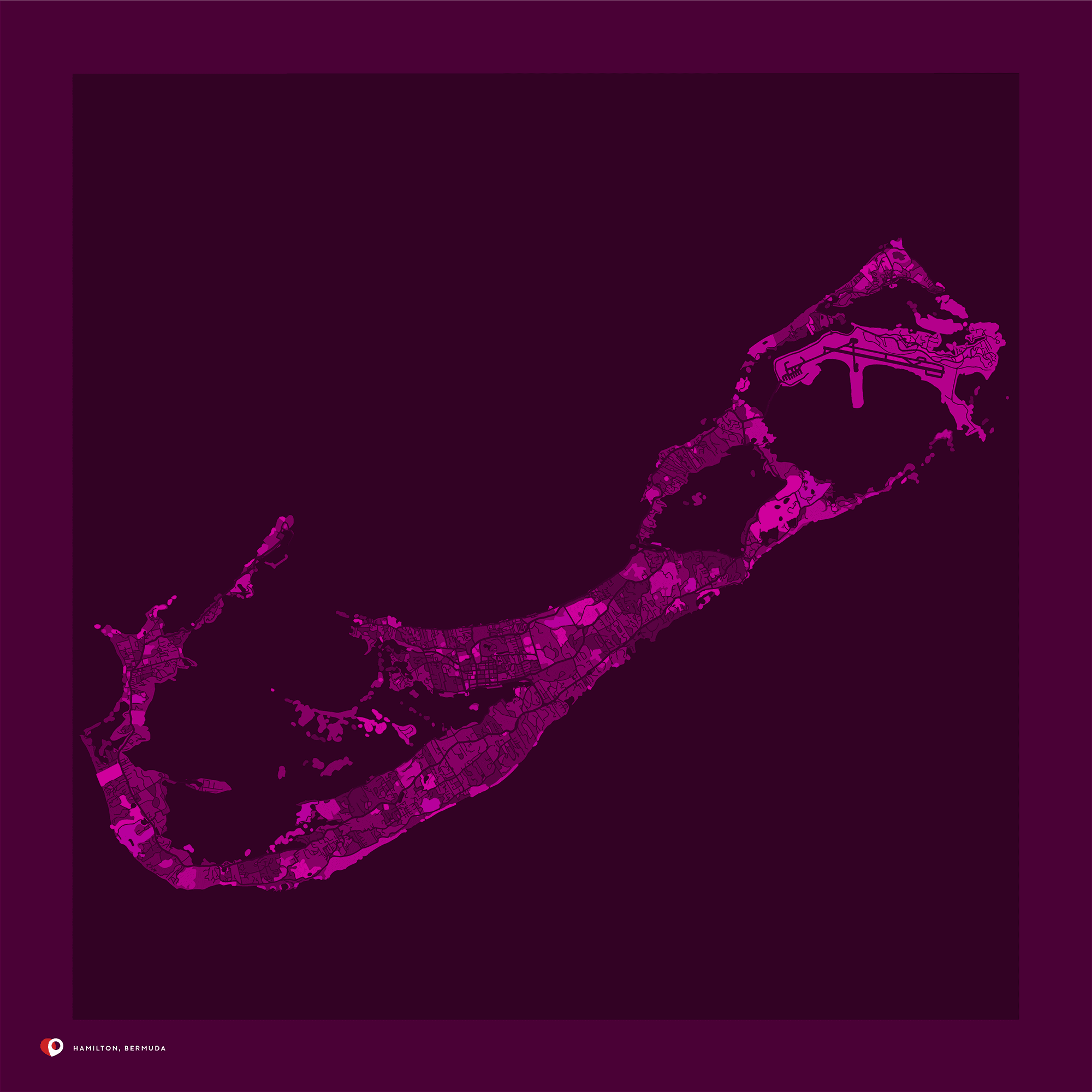 Hamilton, Bermuda - Purple