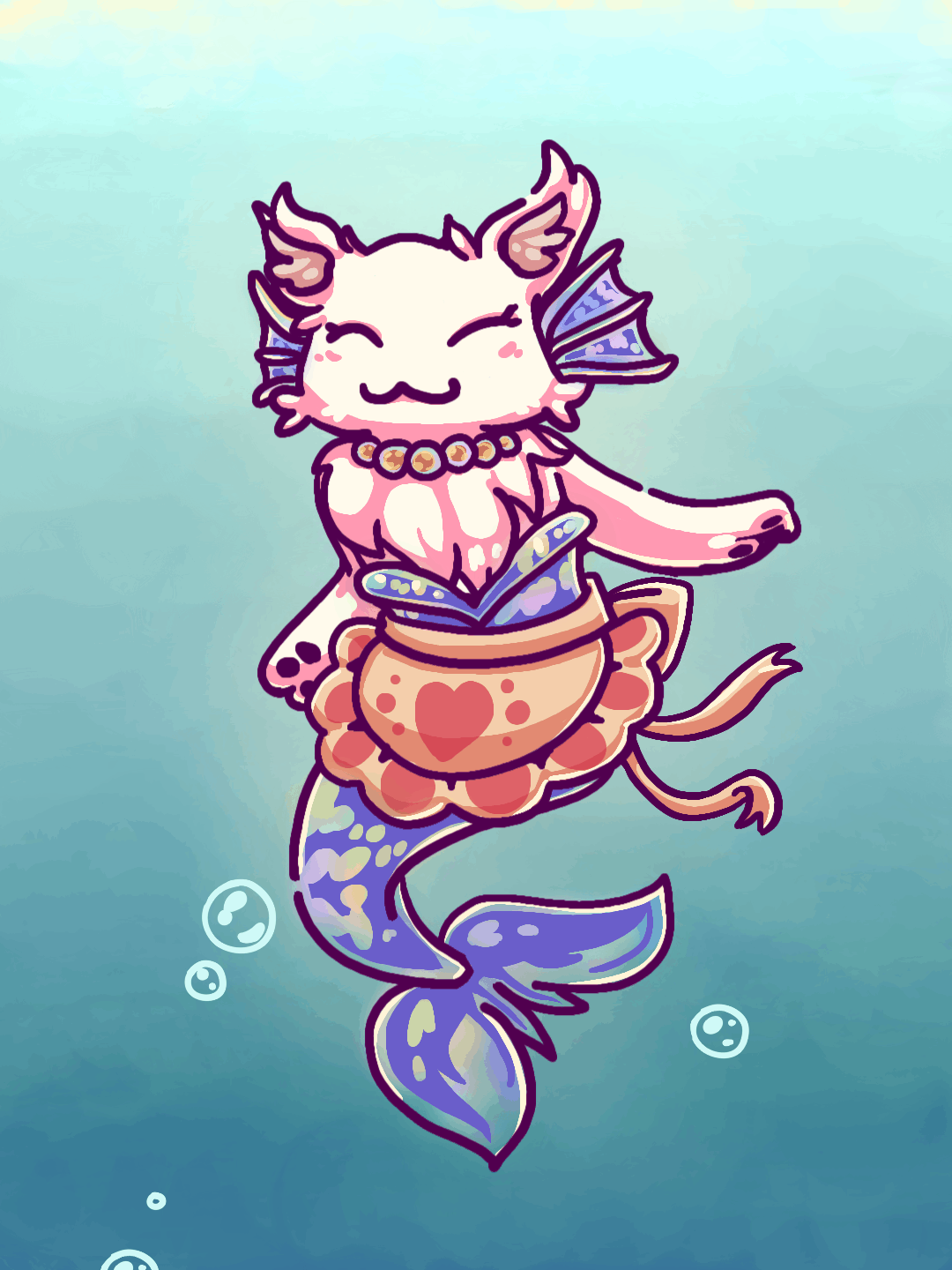 Waitress Cat-Mermaid Mini