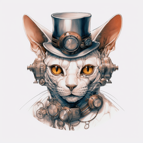 Robotic Sphynx Cat 12