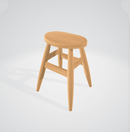 kinoko's stool01-WB