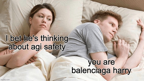thinking about balenciaga harry