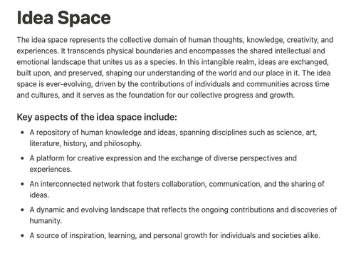 Idea Space