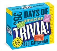 ( DvF ) DOWNLOAD 365 Days of Amazing Trivia! Page-A-Day Calendar 2020 by Workman Calendars ( cut 88