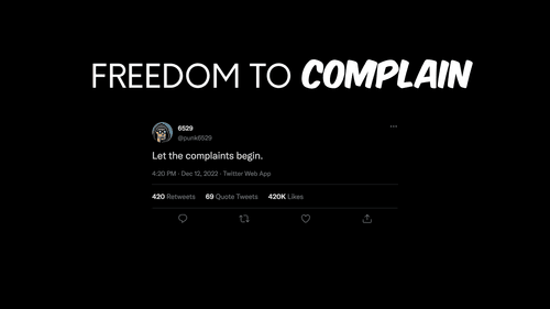 Freedom to complain featuring 6529