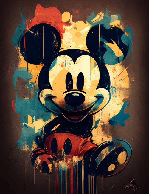 Abstract Mickey Art: Variant 1