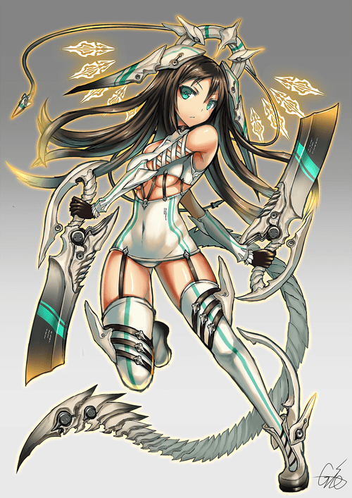 Two swords girl