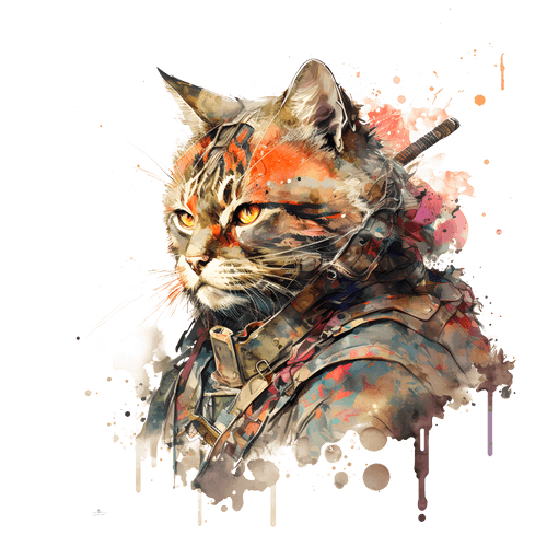 Samurai cat