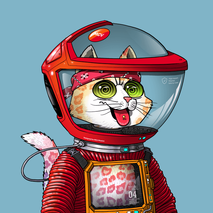 Mars Cat in Spacesuit #1839