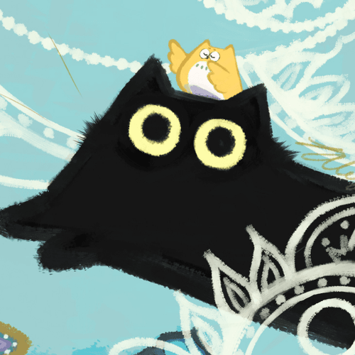 Blackat with MangOwl
