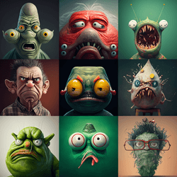 Freak faces collection 1st, 9 in 1 collection image