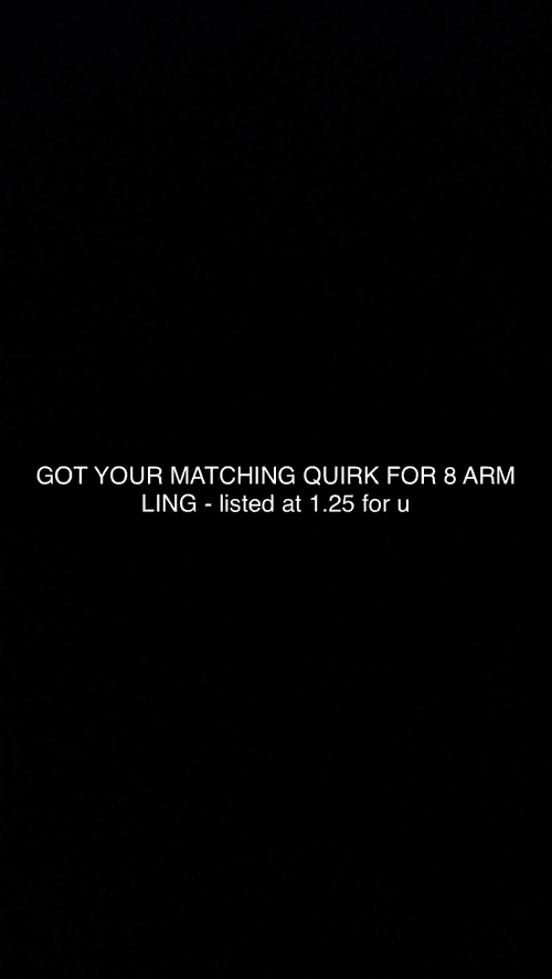 Matching Quirk for 8 arm ling 