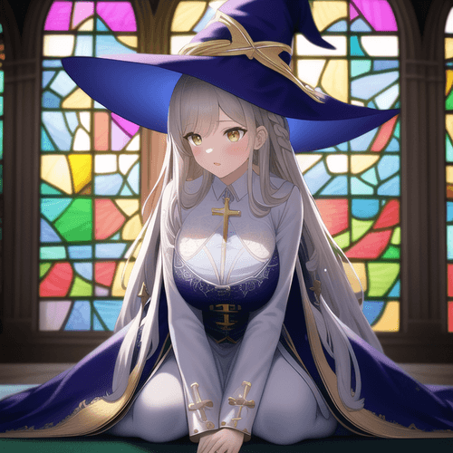 colorful witch #020