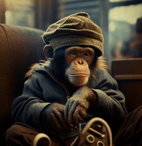 smol monkey with a hat - Untitled Collection #3009613387 | OpenSea