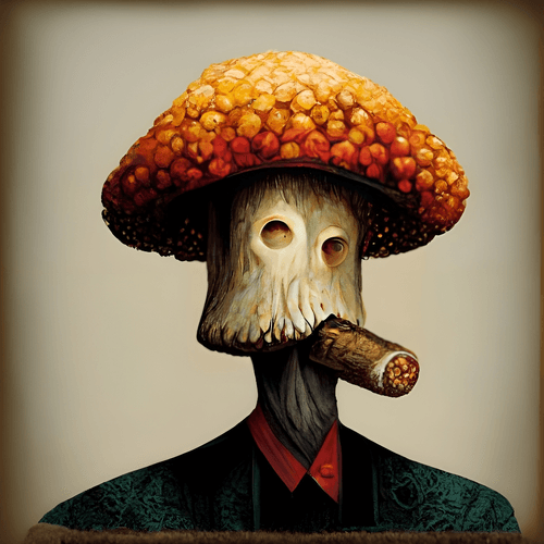 mushroom head man