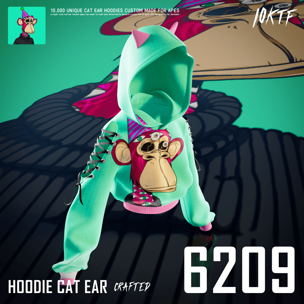 Ape Cat Ear Hoodie #6209
