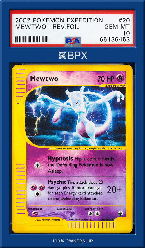 2002 Pokémon Mewtwo - PSA 10 (Cert: 65136453)
