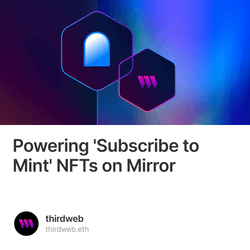Powering 'Subscribe to Mint' NFTs on Mirror collection image
