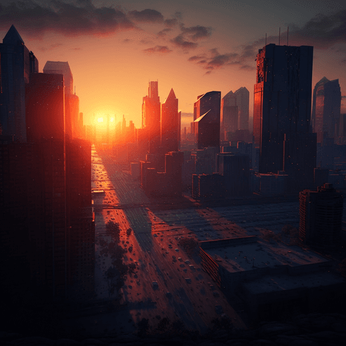 Sunrise Cityscape NFT