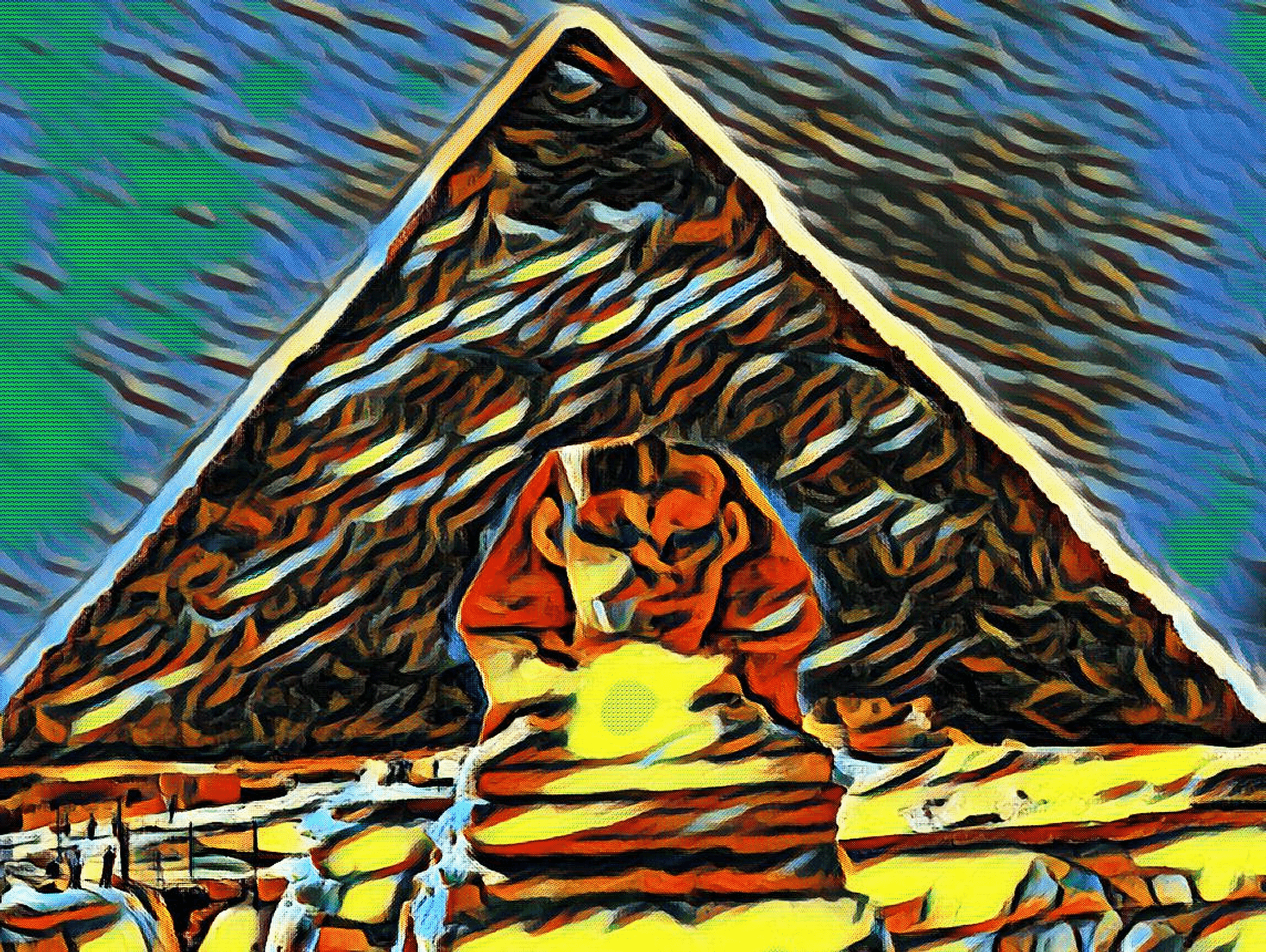 Great Pyramid Egypt NFT Pop Art NFT by SOLLOG Limited Minting 10 Copies on Polygon Opensea