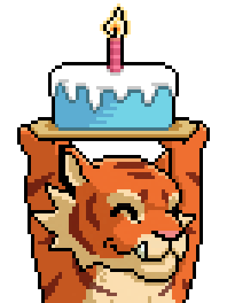 Pixel Tiger Birthday Celebration