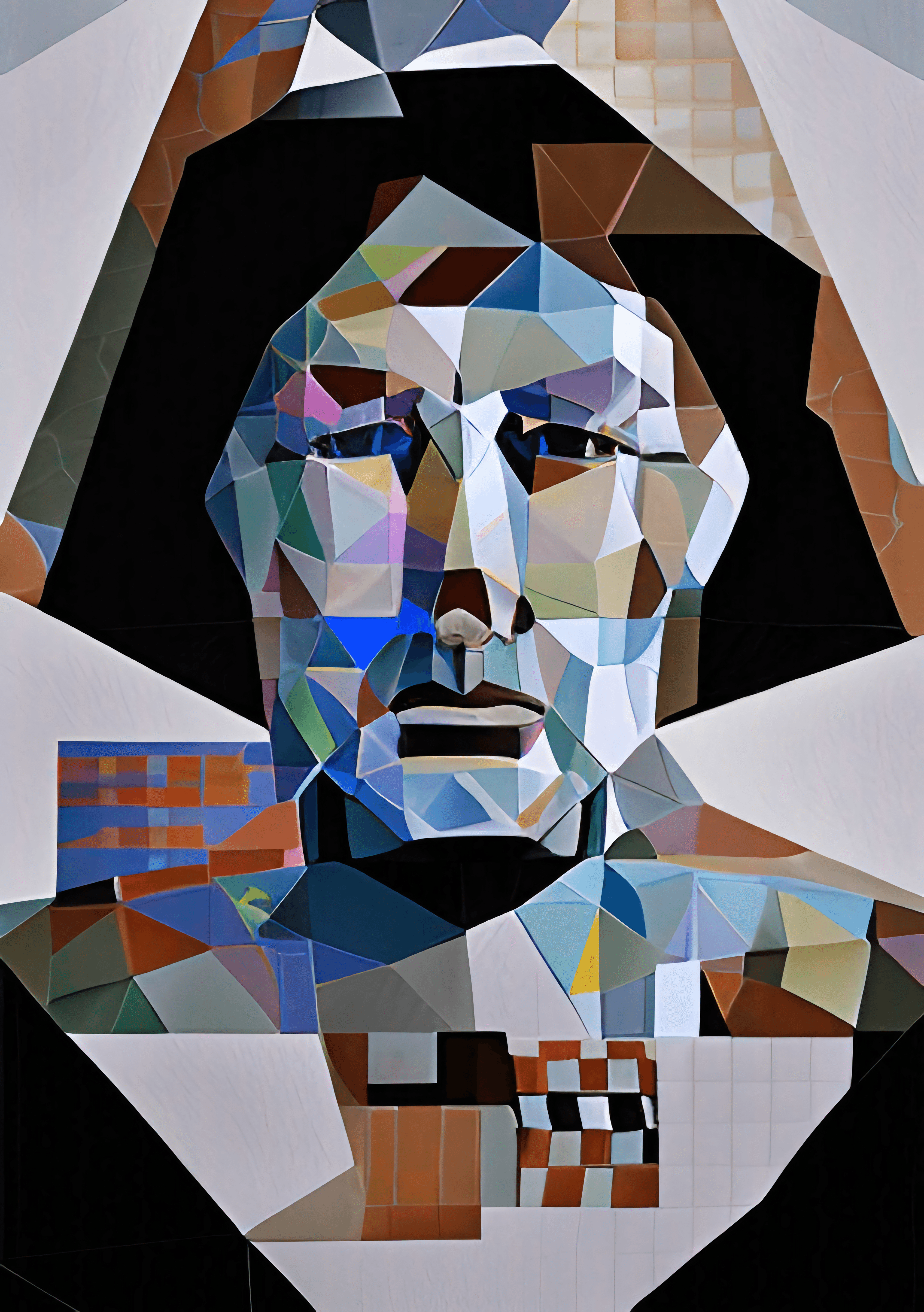 Criminal Vivian Chase geometric portrait