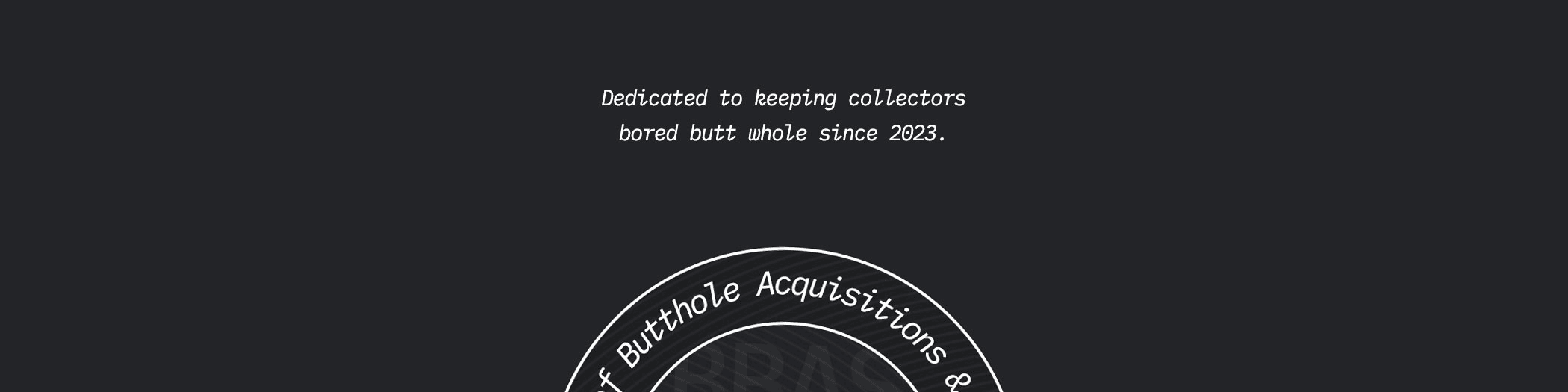 ButtholeAcquisitions バナー