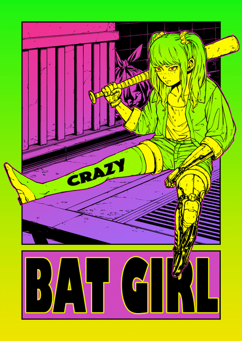 CRAZY BAT GIRL #005 COLOR Ver.