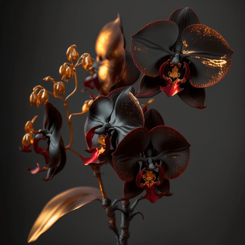 Black Flowers 46