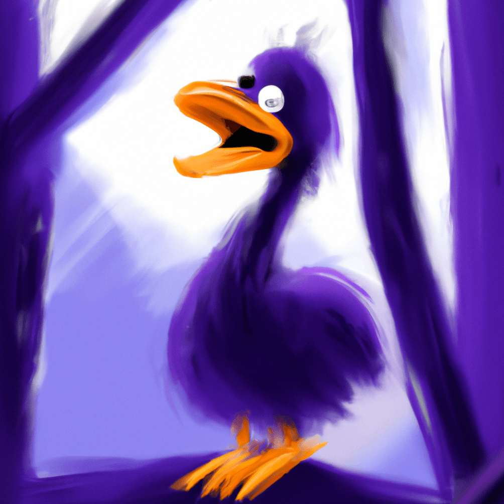 Purple Duck NFT #01 - W3 Nfts art | OpenSea