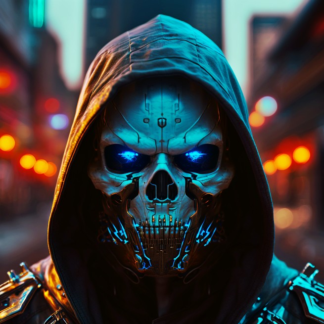 Digital Neon Skelaz #68