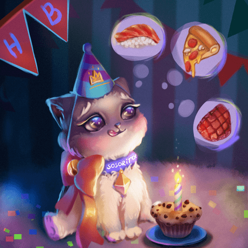 Birthday Cat Sosoritoo