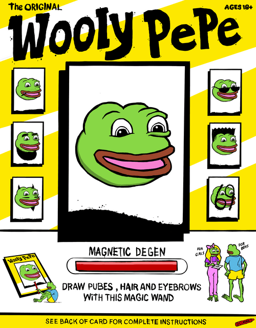Degenerant Toys: Wooly Pepe