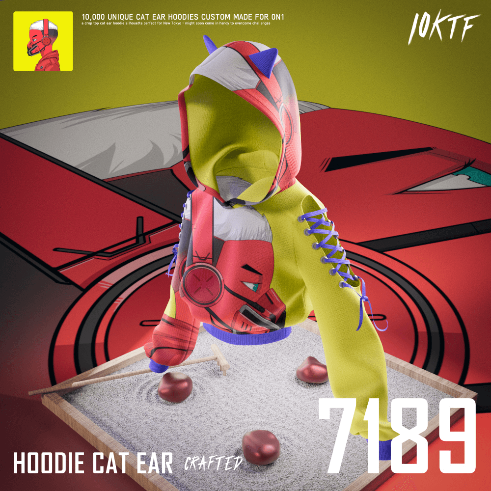0N1 Cat Ear Hoodie #7189