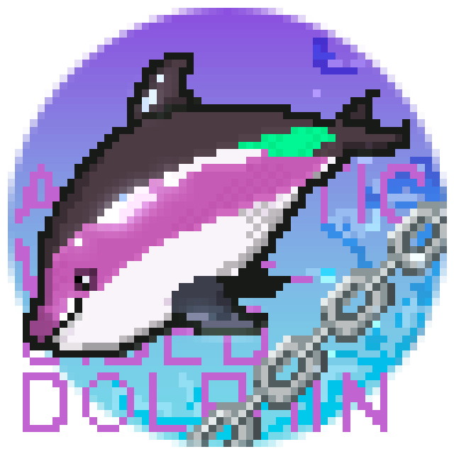 No.026_ATLANTIC WHITE-SIDED DOLPHIN -牡丹色×青緑 color -