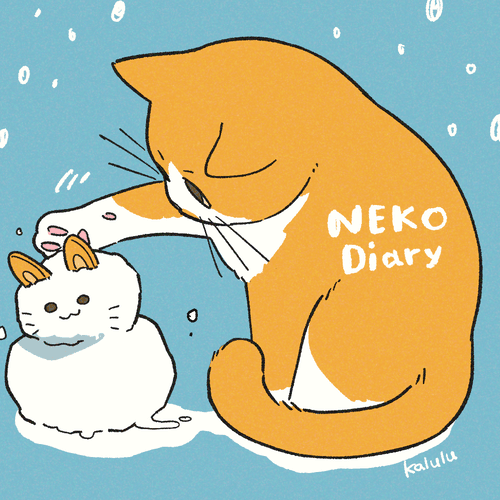 NEKO chan touched Yukidaruma