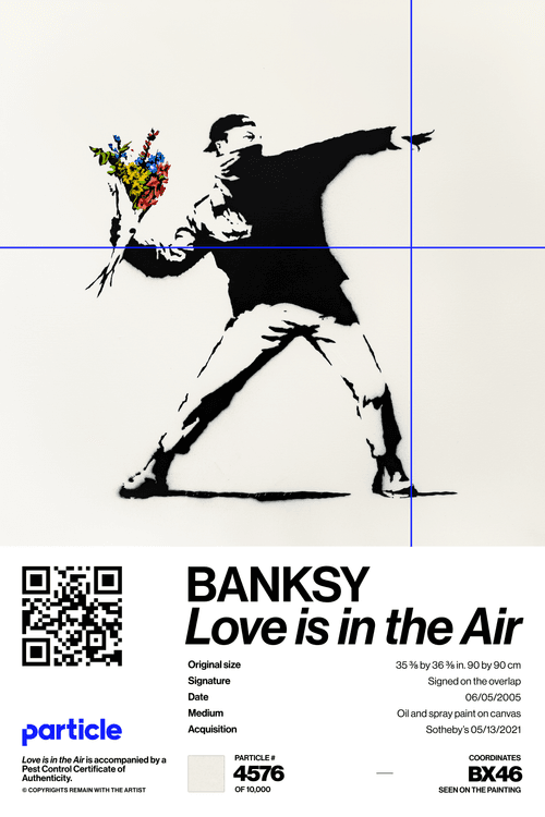 Banksy | Love Is In The Air #4576